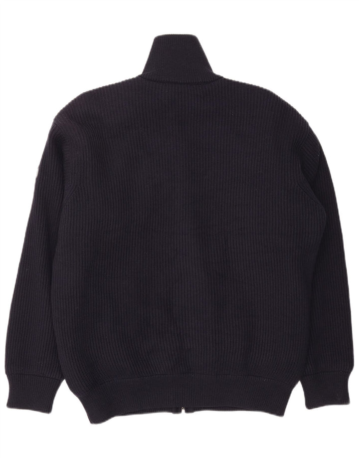 PETER & PAUL Mens Cardigan Sweater XL Navy Blue Polyester