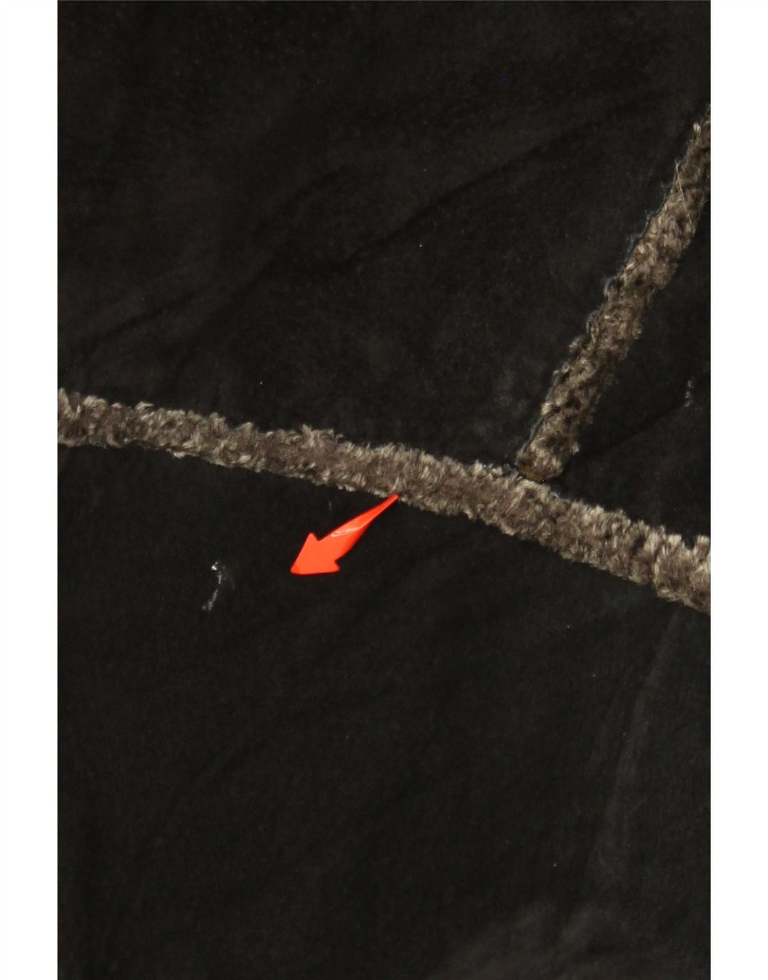 GIORGIO MOBIANI Giacca scamosciata da uomo con cappuccio UK 44 2XL Pelle nera