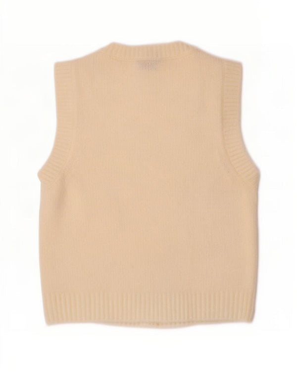 Canotta canotta da donna Zara UK 12 poliestere bianco sporco medio