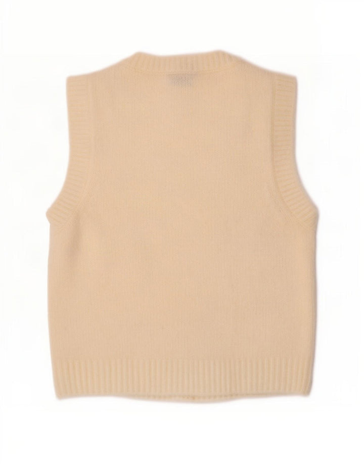 Canotta canotta da donna Zara UK 12 poliestere bianco sporco medio