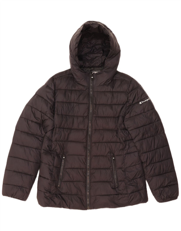 Giacca imbottita con cappuccio da donna Champion UK 44 2XL Poliammide nera