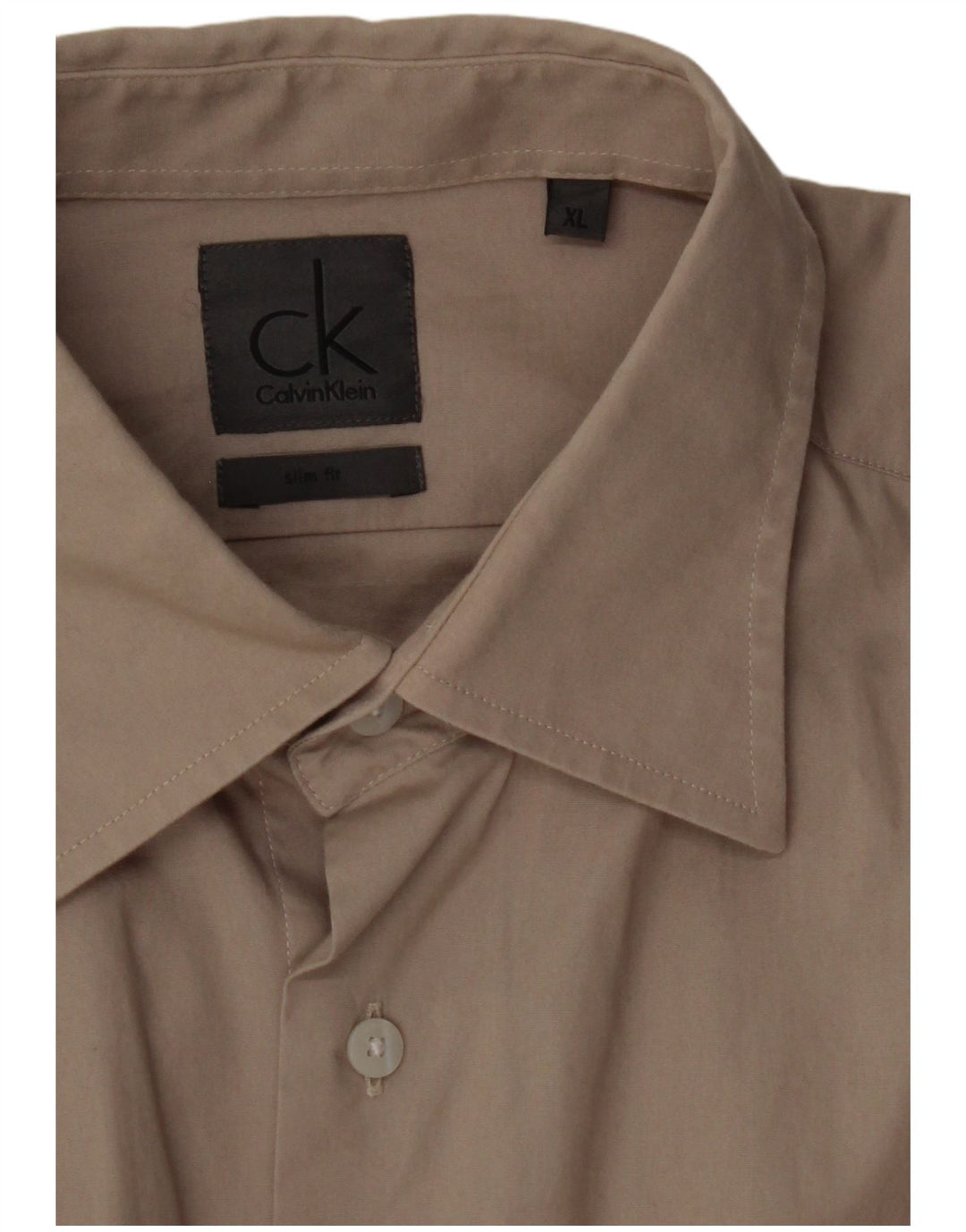 CALVIN KLEIN Camicia slim fit da uomo XL Beige