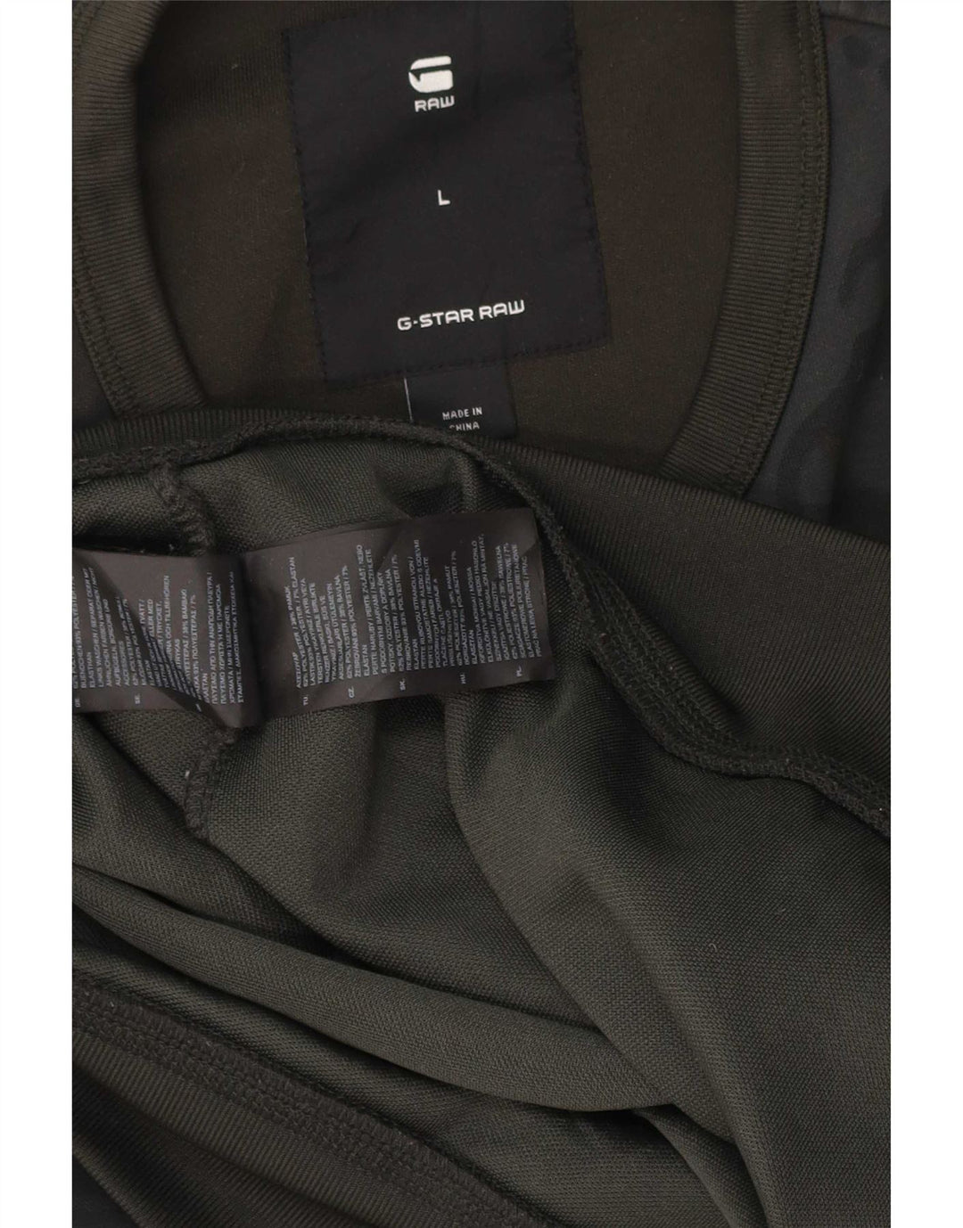 Felpa da uomo G-Star Maglione grande poliestere mimetico kaki
