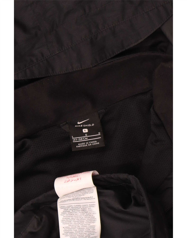 Giacca antipioggia con cappuccio Nike da bambino 12-13 anni Large nera in poliestere