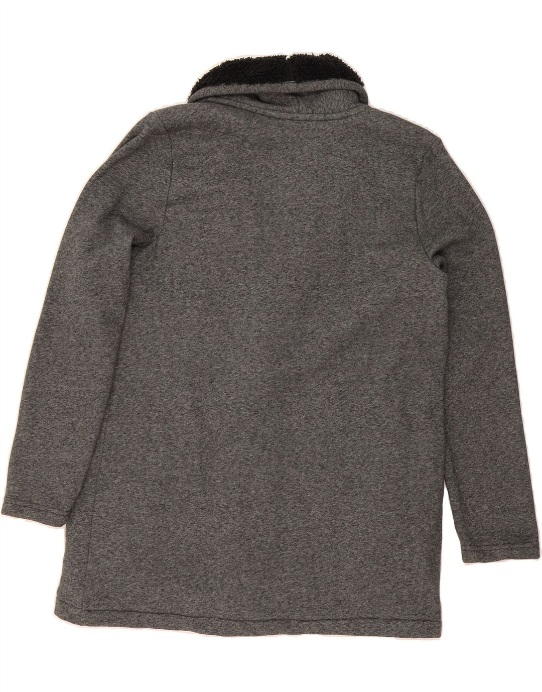 L.L.BEAN Womens Oversized Sherpa Overcoat UK 10 Small Grey Flecked Cotton Vintage L.L.Bean and Second-Hand L.L.Bean from Messina Hembry 