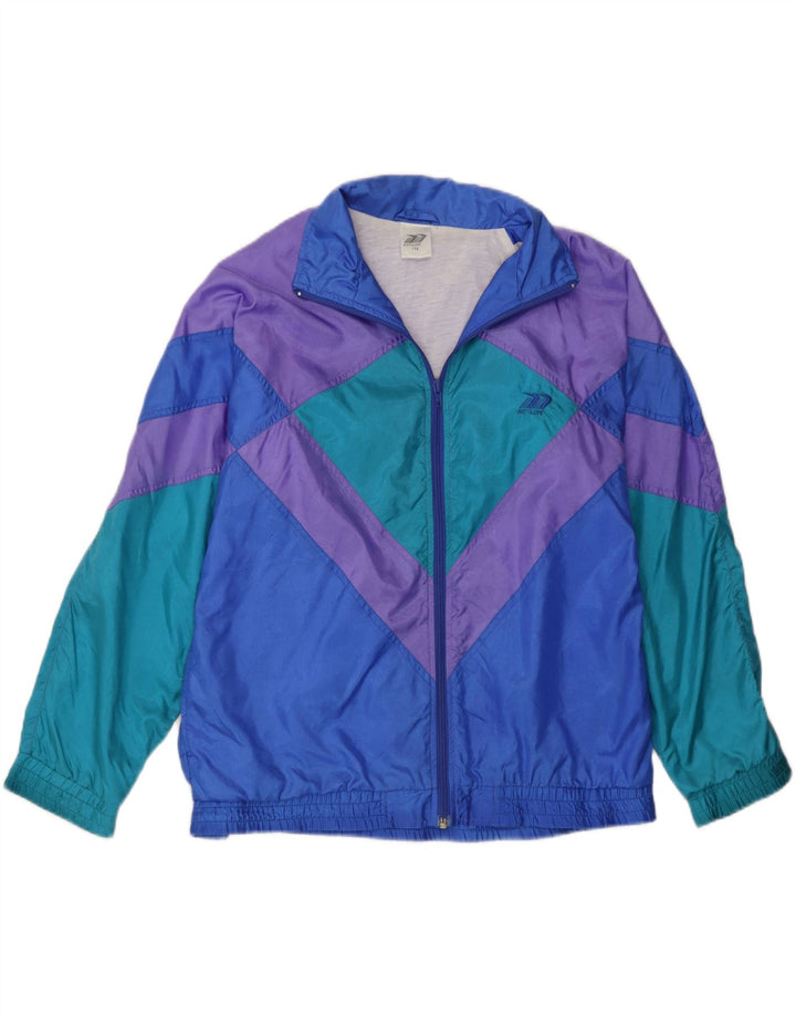 Giacca da ginnastica vintage da ragazza 15-16 anni multicolore color block