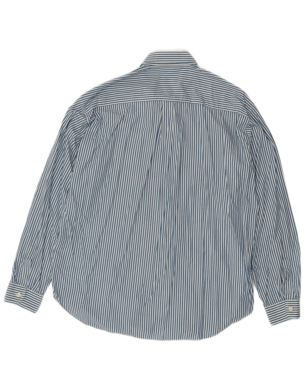 Camicia Uomo NAVIGARE Large Blu Gessato in Cotone