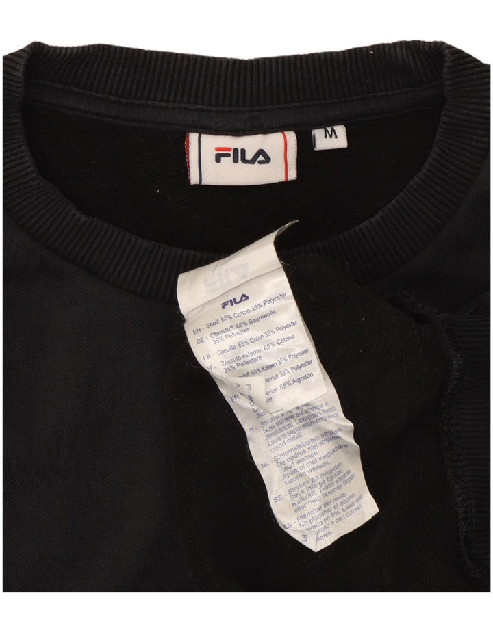 Felpa Fila Uomo Maglione Cotone Nero Medio
