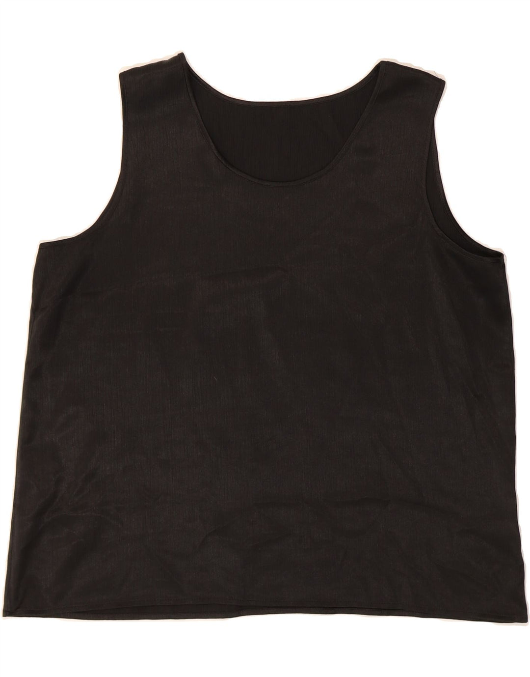 ST. BERNARD Womens Oversized Sleeveless Blouse Top UK 18 XL Black Vintage St. Bernard and Second-Hand St. Bernard from Messina Hembry 