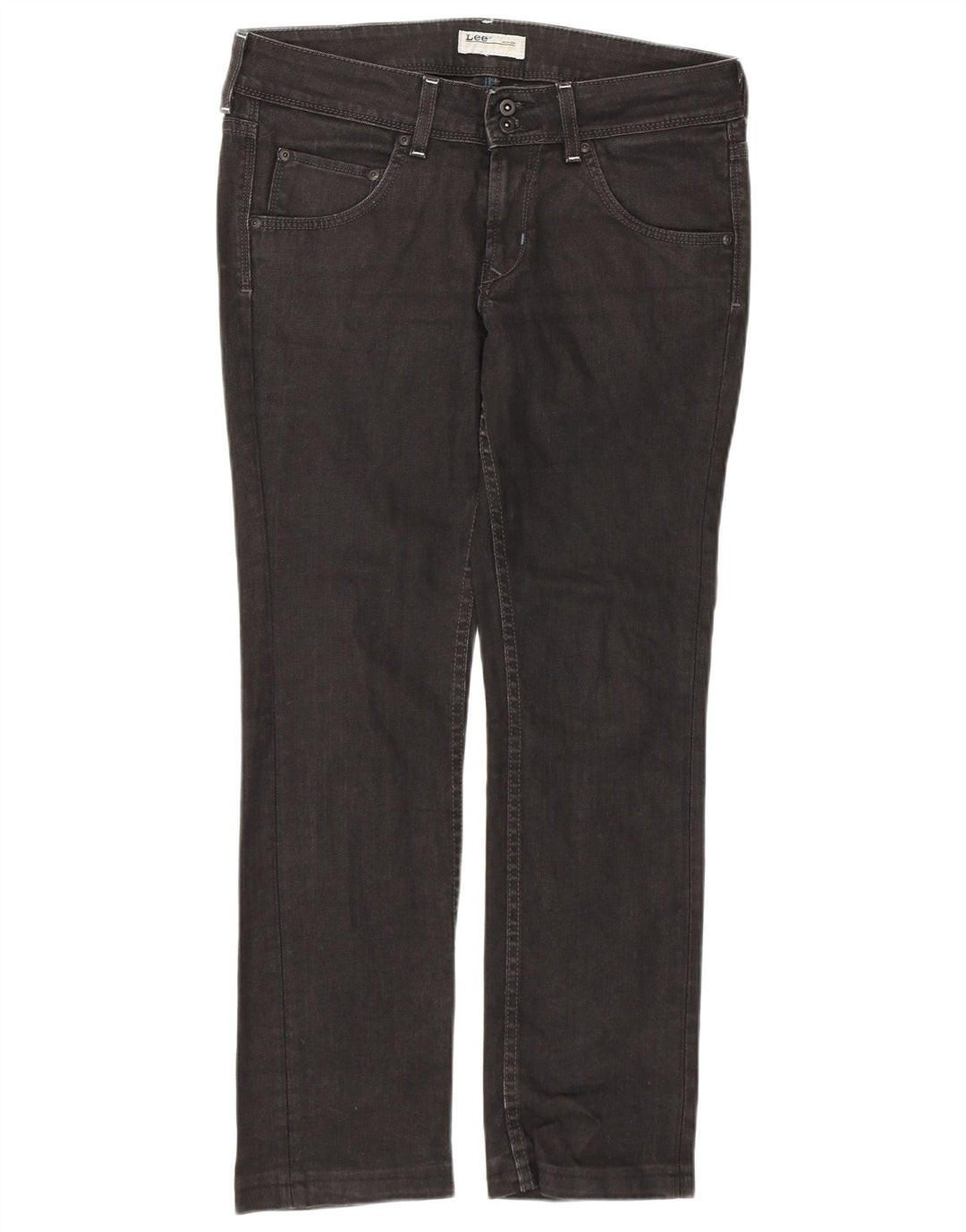 LEE Womens Amy Straight Jeans W31 L28 Black