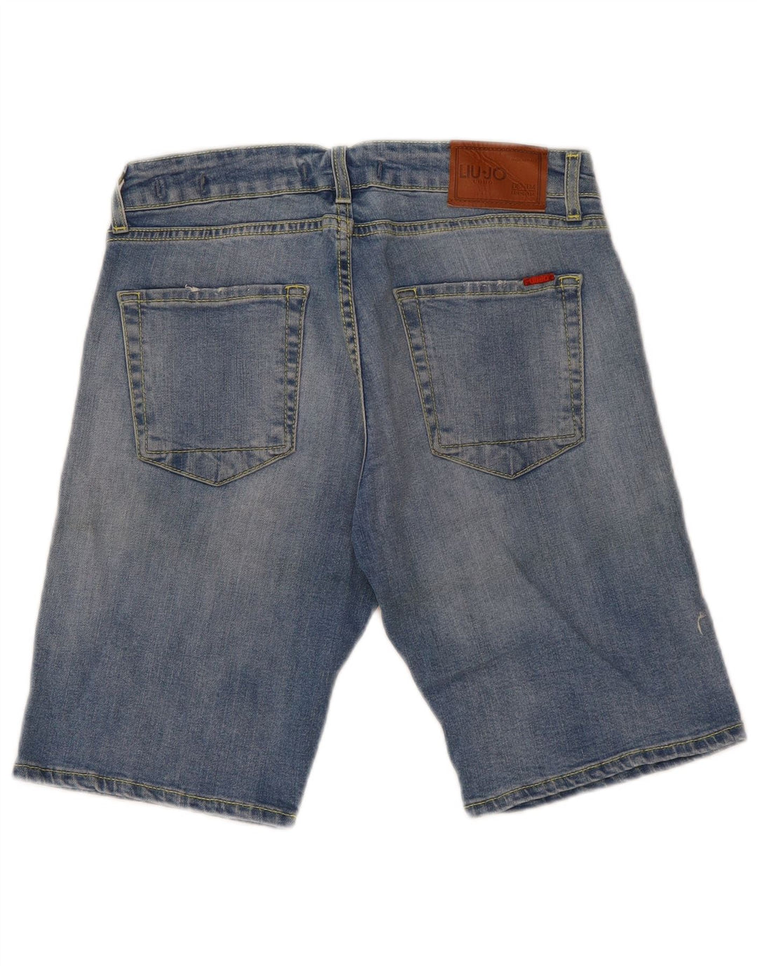 Pantaloncini di jeans slim regolari da uomo Liu Jo W32 in cotone blu medio