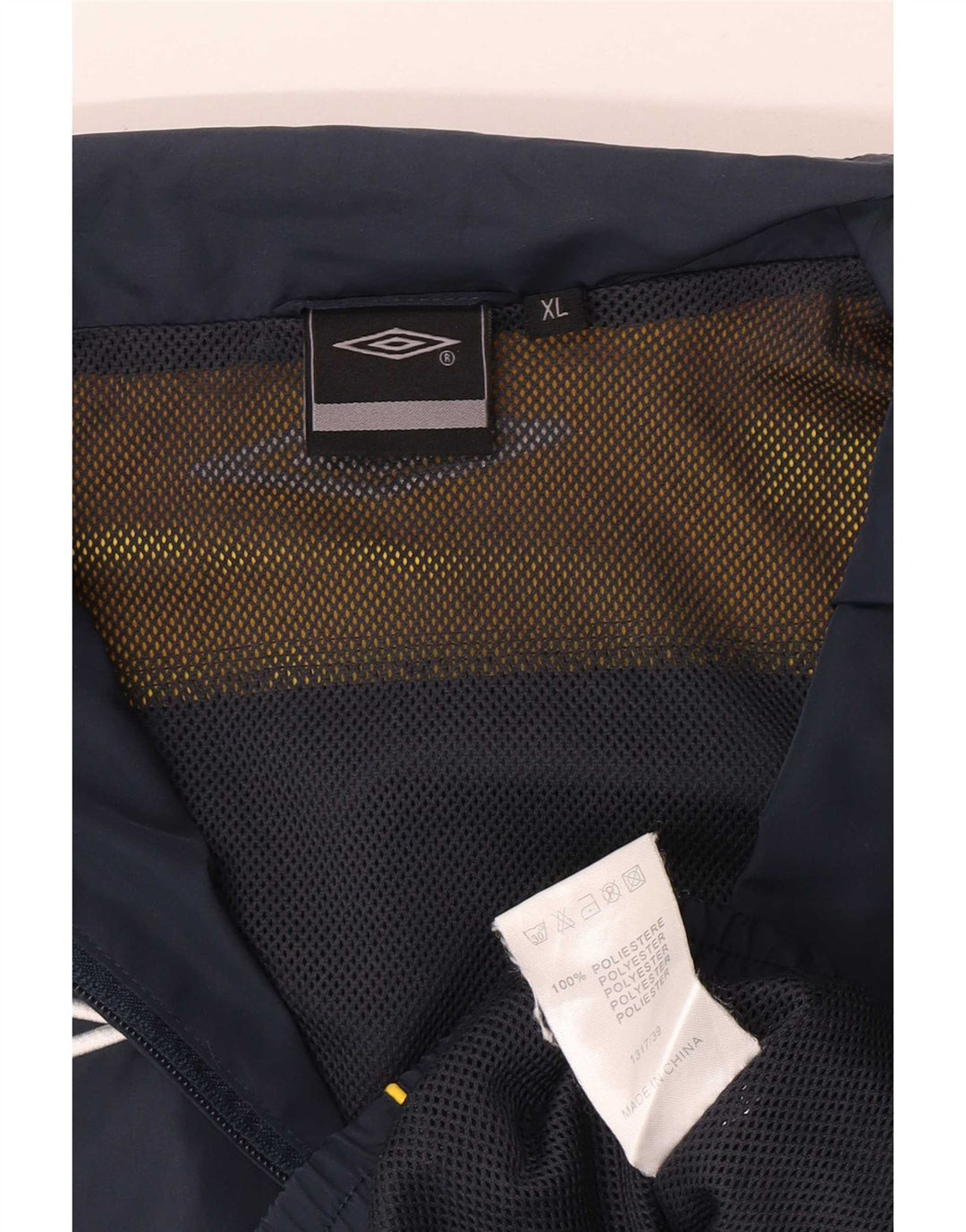 Giacca da ginnastica da uomo Umbro XL XL in poliestere color block blu navy
