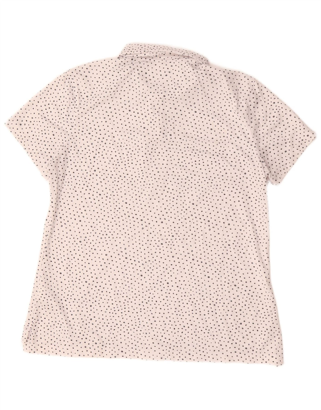 Polo Nike da donna Dri Fit UK 16 grande poliestere maculato bianco