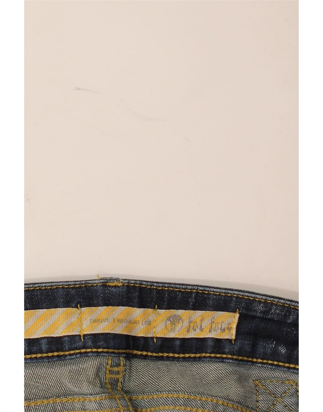 Jeans dritti regolari da donna Fat Face UK 12 medio W34 L32 cotone blu