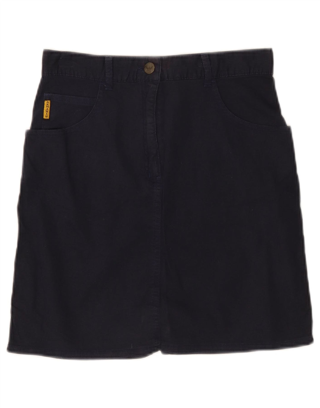 GIORGIO ARMANI Gonna Tubino Bambina 11-12 Anni W26 Cotone Blu Navy