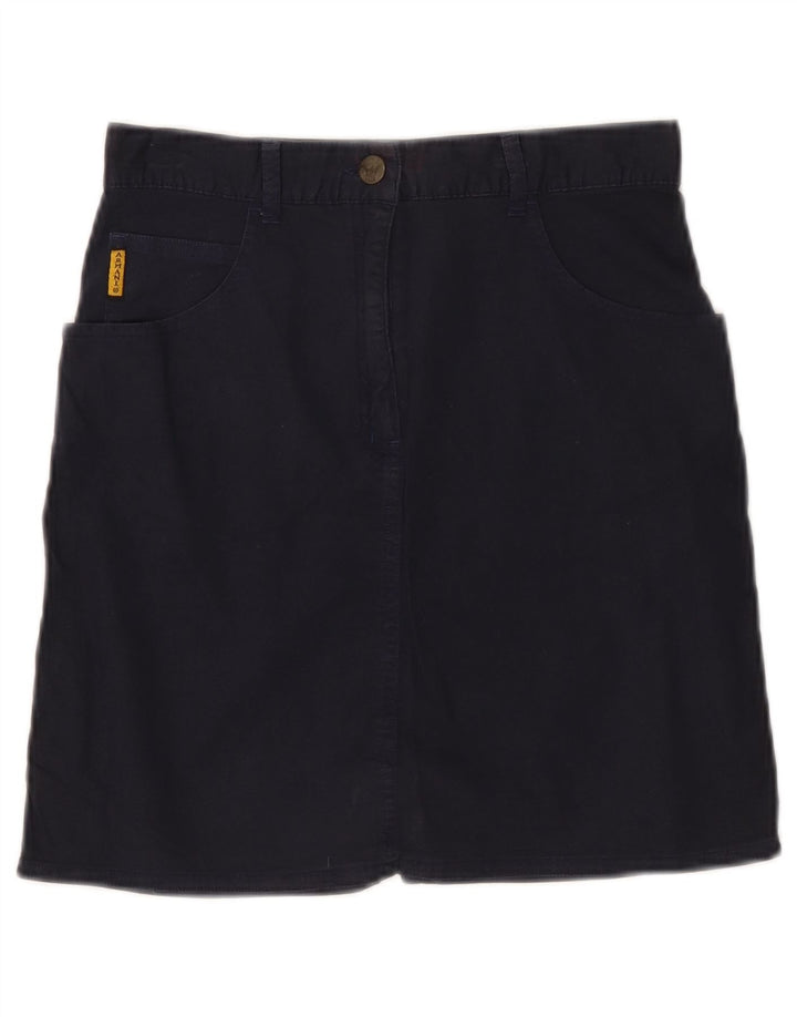 GIORGIO ARMANI Gonna Tubino Bambina 11-12 Anni W26 Cotone Blu Navy