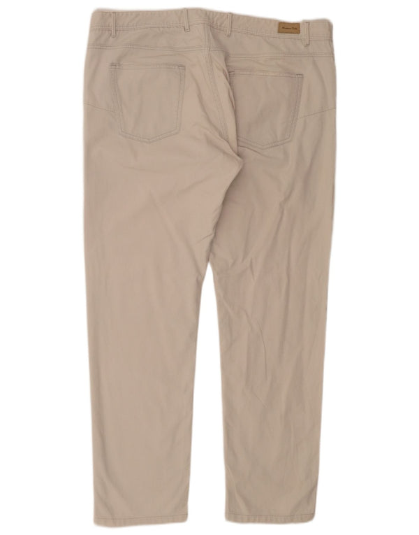 Pantaloni casual slim fit da uomo Massimo Dutti EU 50 2XL W40 L31 Beige