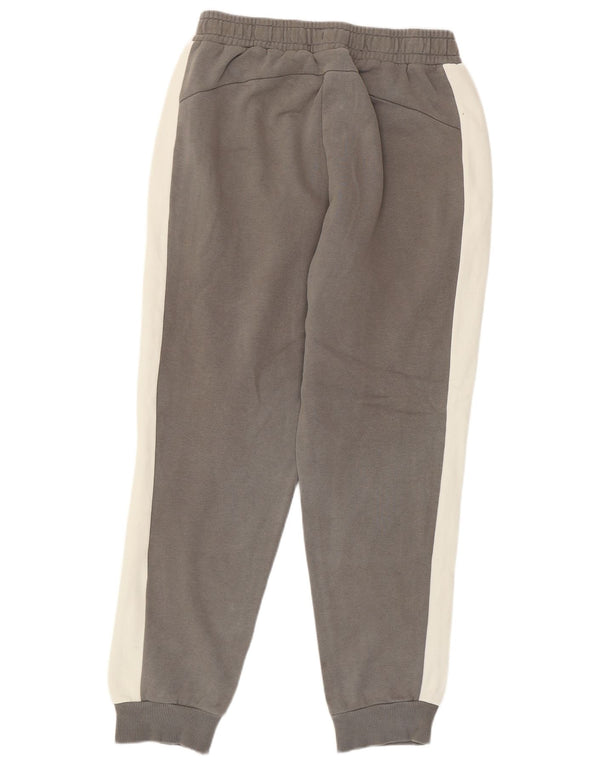 Pantaloni da tuta da uomo Puma Joggers in cotone color block grigio medio