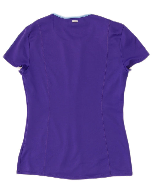 T-shirt Adidas Climalite da donna Top UK 4/6 XS poliestere viola