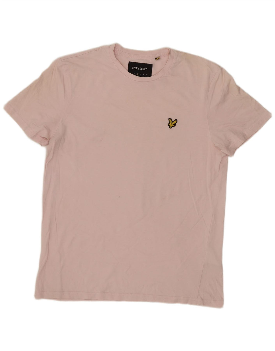 T-shirt da uomo LYLE & SCOTT Top in cotone rosa medio