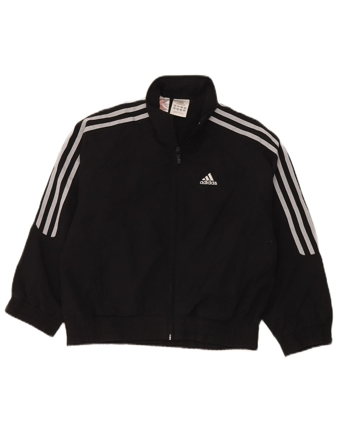 Giacca da tuta da ragazzo Adidas 8-9 anni in poliestere nero