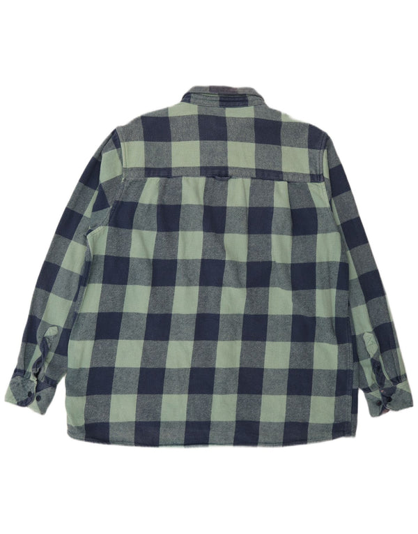 ANIMAL Mens Flannel Shirt 2XL Blue Check