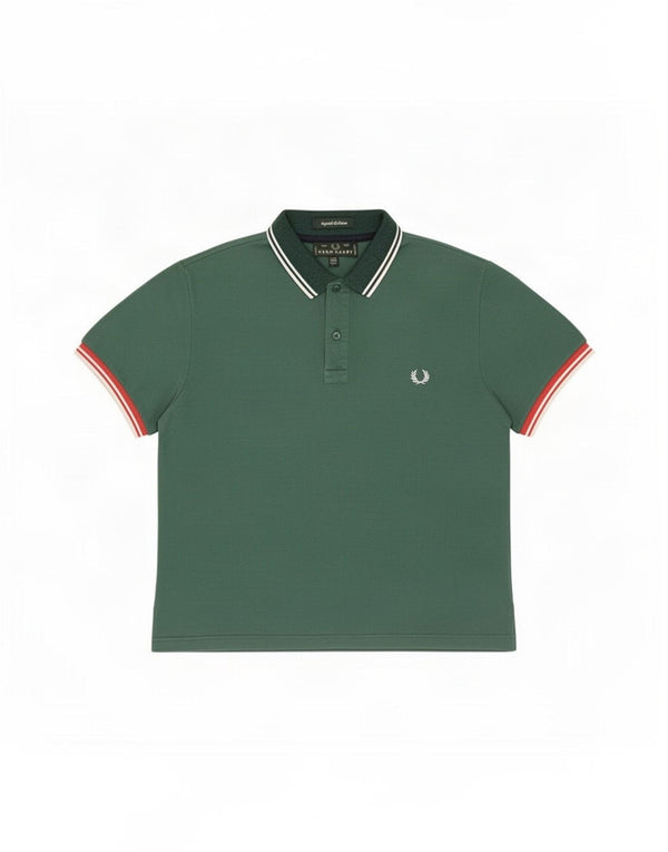 Polo da uomo Fred Perry XL a righe verdi