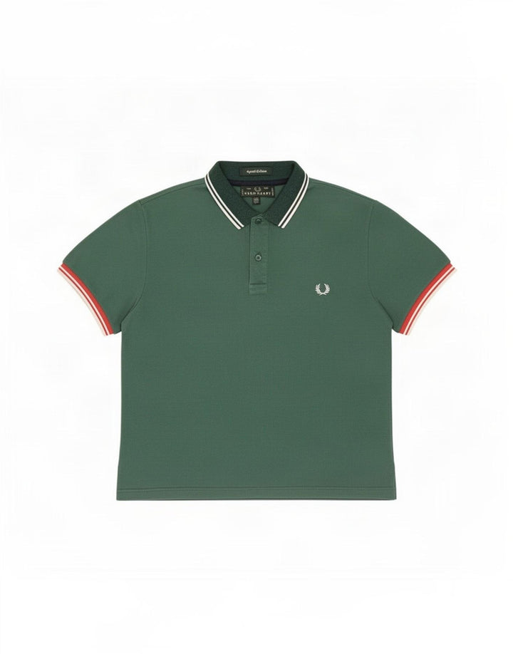 Polo da uomo Fred Perry XL a righe verdi
