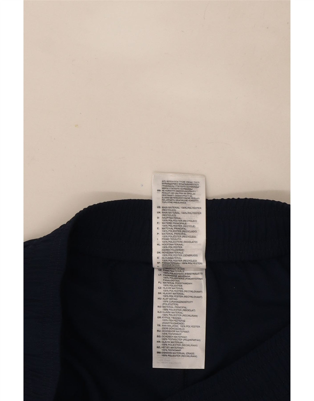 Pantaloncini sportivi grafici da uomo Adidas piccoli in poliestere blu navy