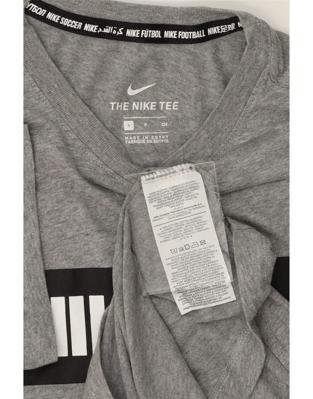 NIKE Mens Graphic T-Shirt Top Small Grey Cotton Vintage Nike and Second-Hand Nike from Messina Hembry 