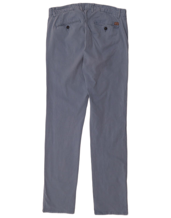 Pantaloni chino slim da uomo Zara EU 44 Large W34 L33 Blu