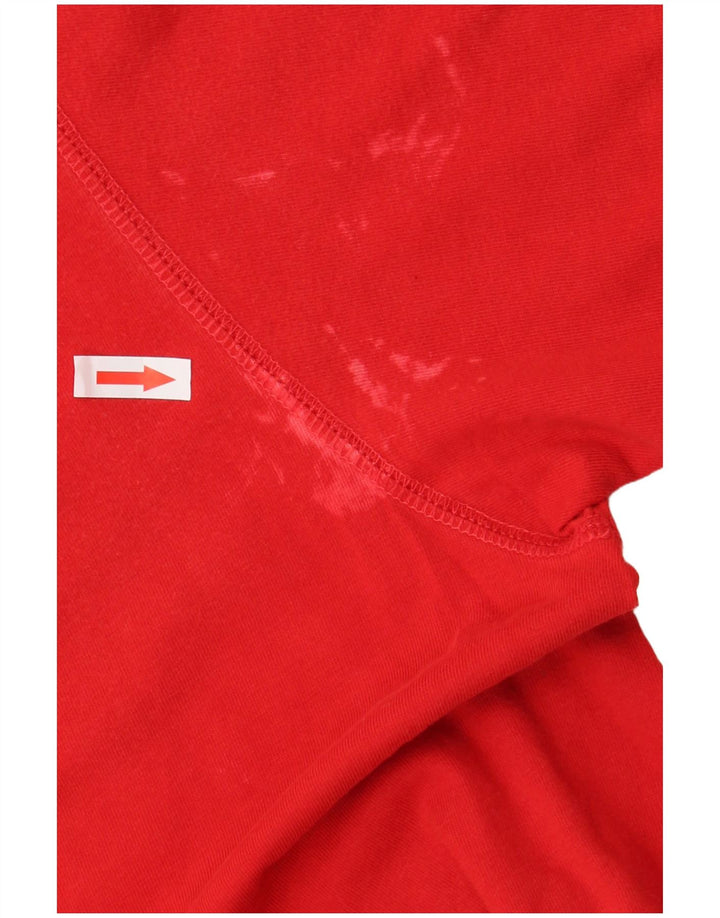 T-shirt da uomo Nike Top UK 47/48 2XL rosso cotone