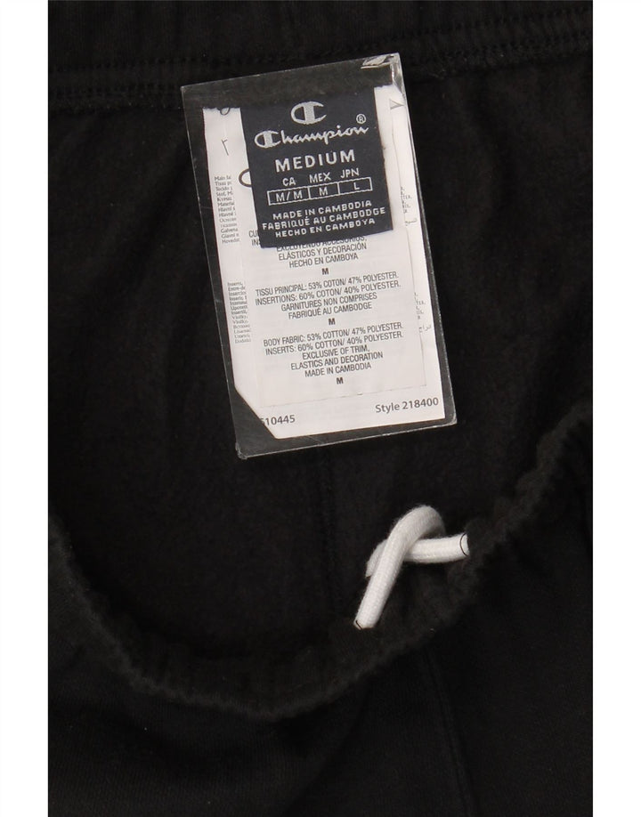 Pantaloncini sportivi grafici da uomo Champion in cotone nero medio