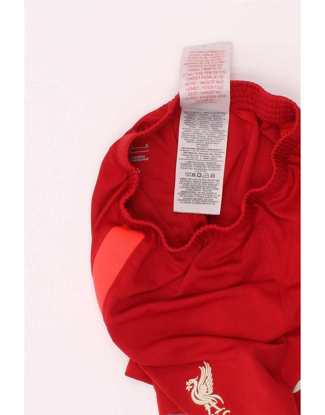 Pantaloncini sportivi Nike da ragazzo Liverpool 5-6 anni in poliestere color block rosso medio