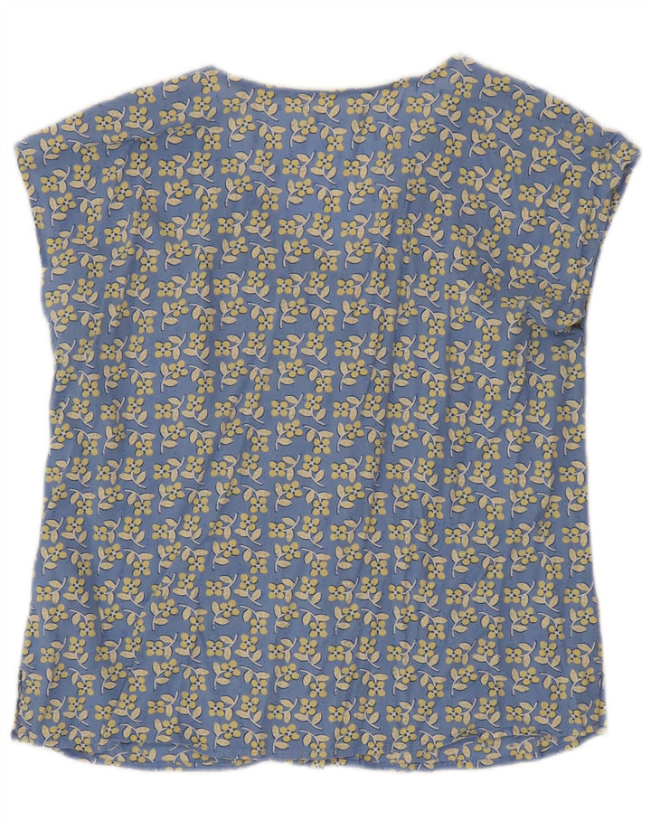 Camicetta a maniche corte da donna di White Stuff Top UK 12 Blu medio floreale