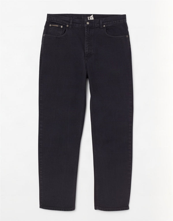 Jeans dritti da uomo Calvin Klein W36 L33 cotone blu navy