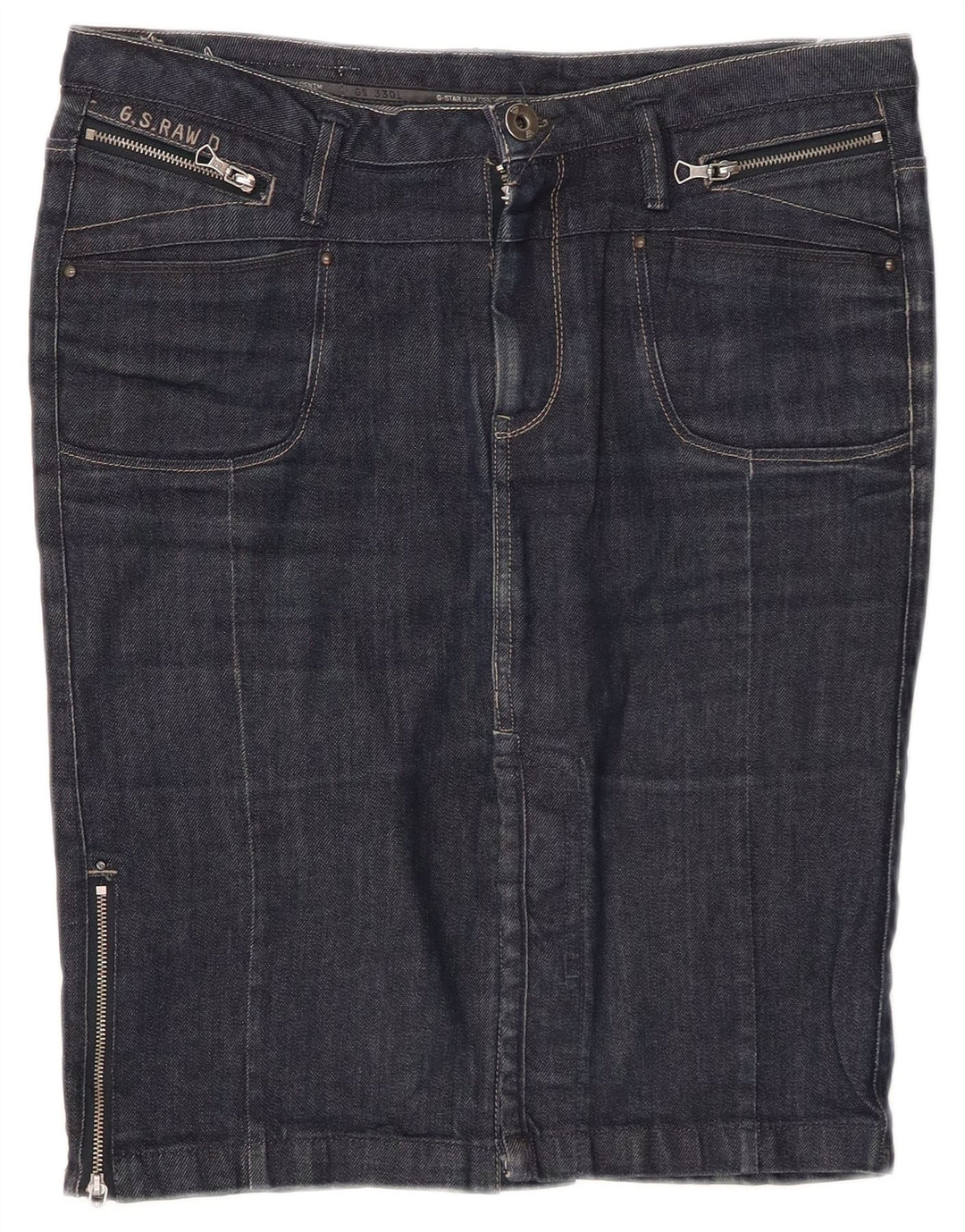 Gonna in denim da donna G-STAR W30 blu navy medio