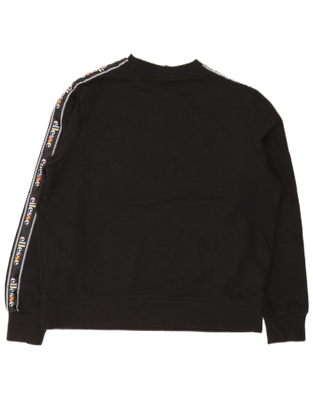Ellesse, felpa oversize con grafica da donna, maglione, UK 10, piccola, cotone nero