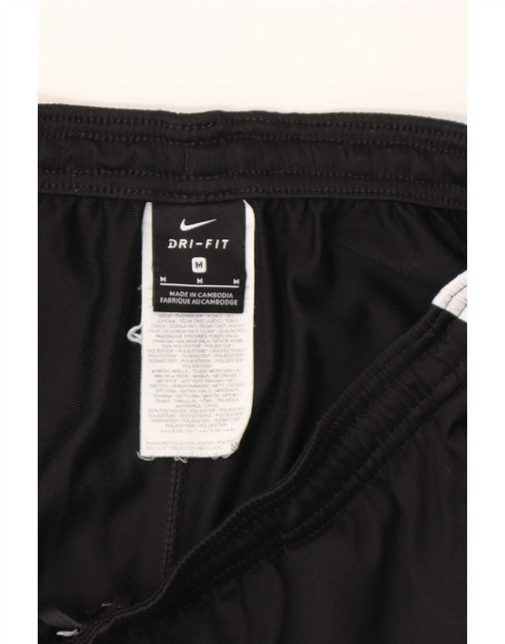 Pantaloni della tuta da donna Nike UK 12 poliestere a righe nere medie