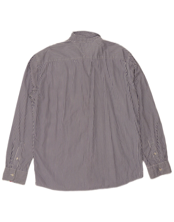 Camicia da uomo Tommy Hilfiger XL in cotone a righe blu