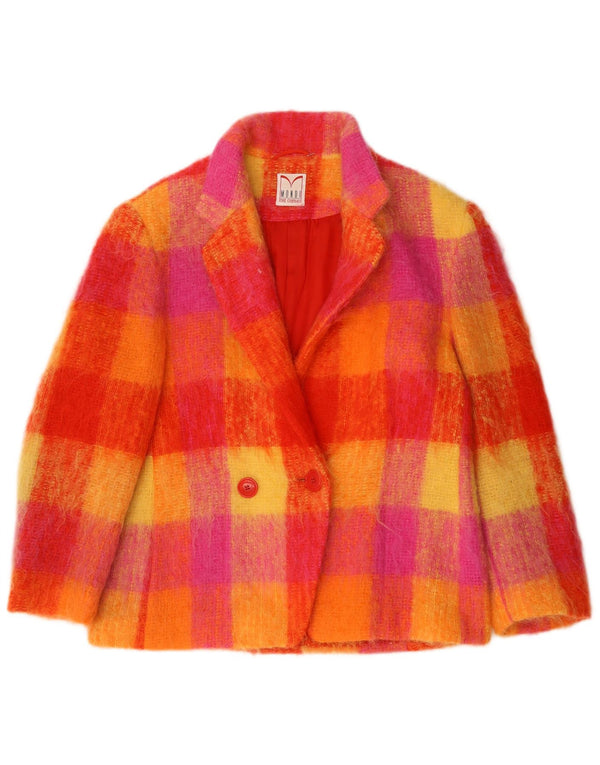 Giacca blazer da donna con maniche a 3/4 Mondi EU 42 grande plaid multicolore