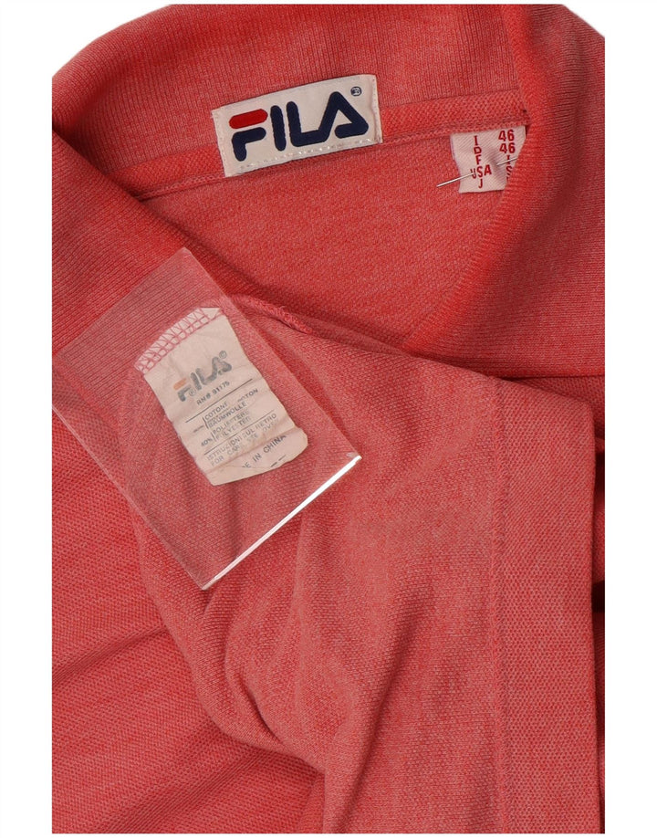 Polo Uomo Fila IT 46 Small Rosso Cotone