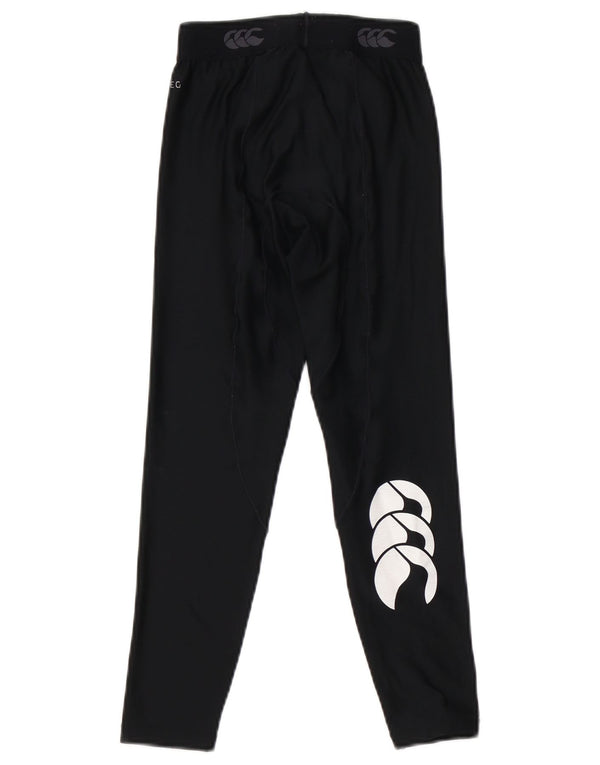 Leggings grafici per ragazze Canterbury 7-8 anni piccoli in poliestere nero
