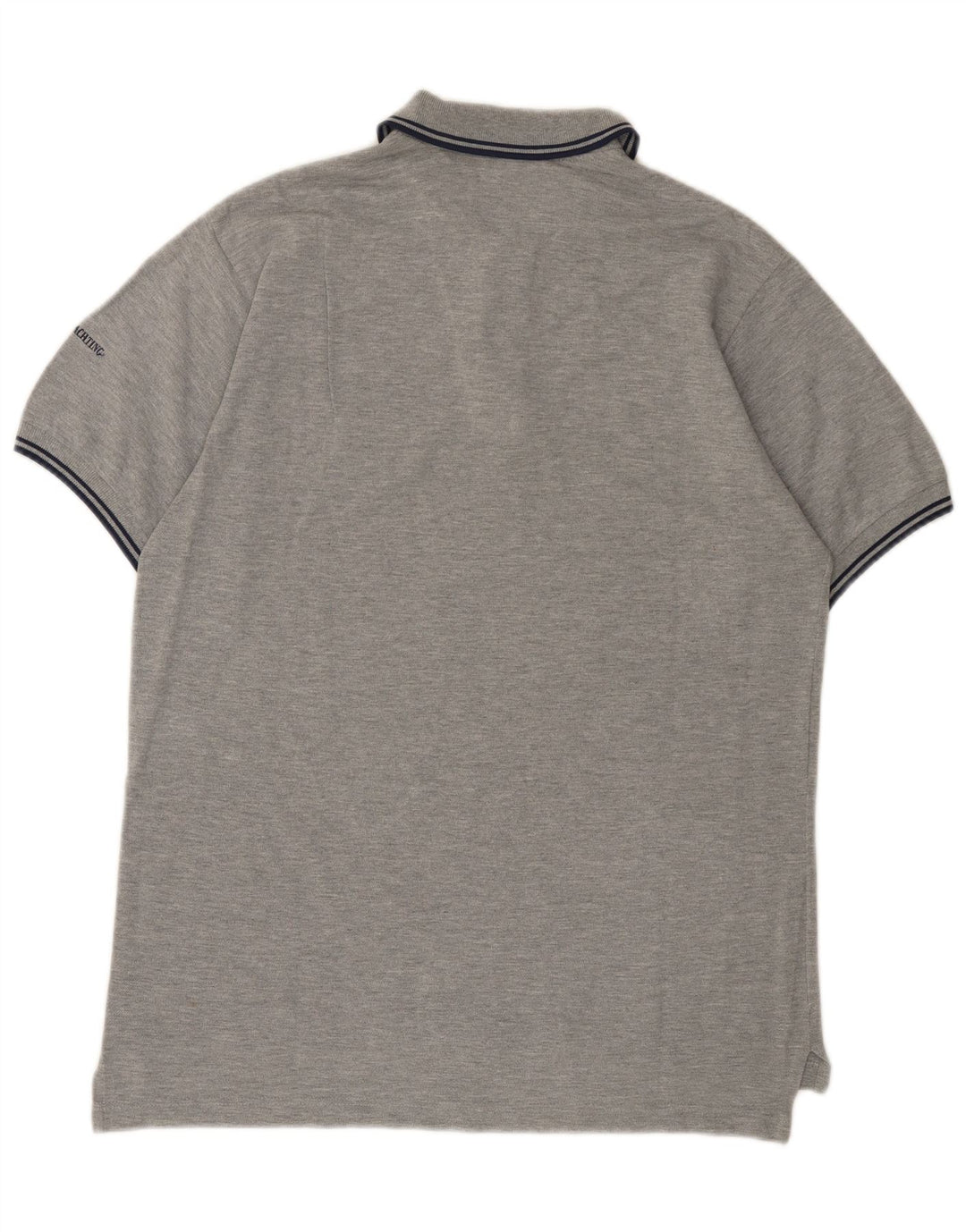 Polo grafica da uomo Marina Yachting in cotone grigio medio