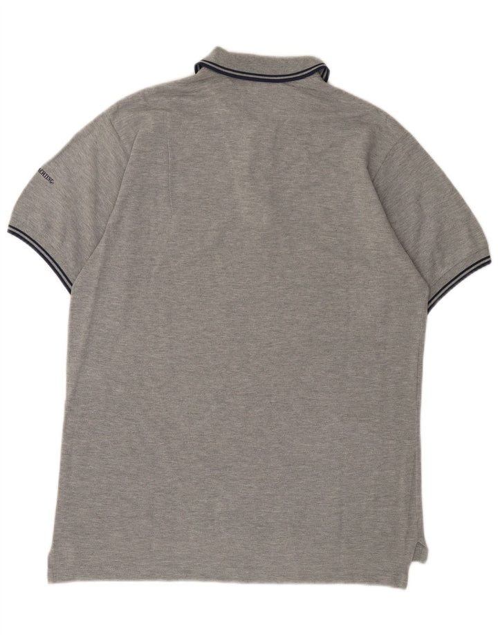 Polo grafica da uomo Marina Yachting in cotone grigio medio