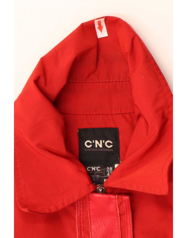 Bomber da donna CNC Costume National IT 42 Medio Rosso Poliestere