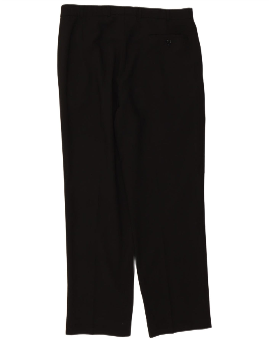 Pantaloni da abito con pegging da uomo Marks & Spencer W36 L31 poliestere nero
