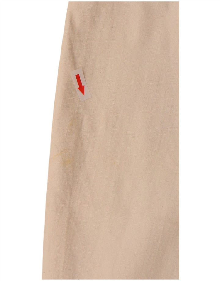 Pantaloni Capri da donna Lee US 16 2XL W36 L20 Cotone bianco
