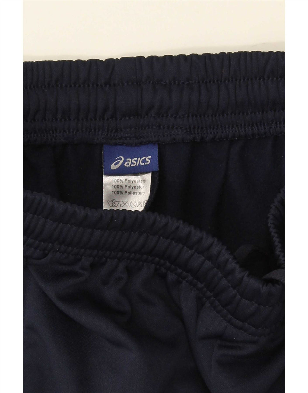 Pantaloni da tuta da uomo Asics Joggers piccoli in poliestere blu navy
