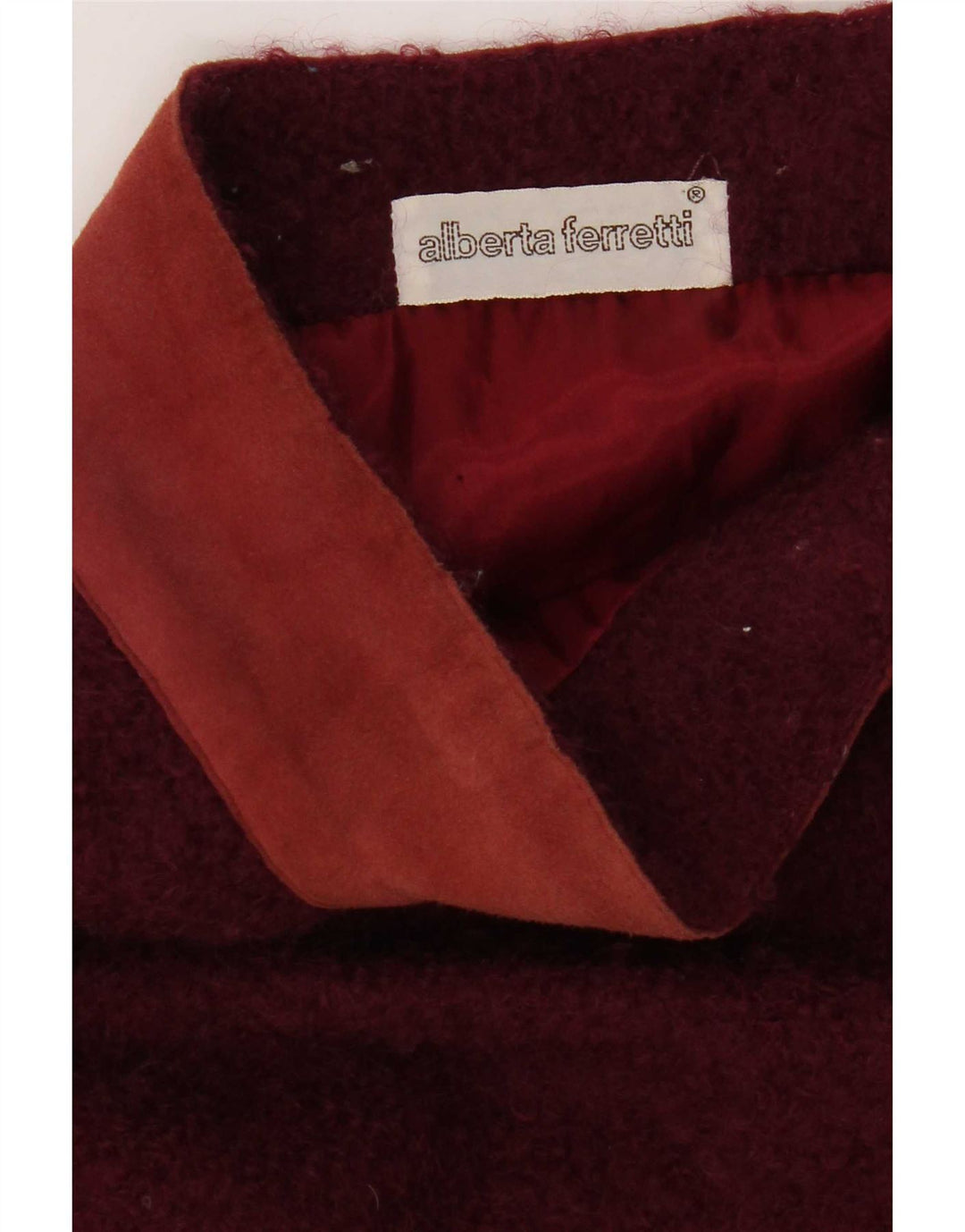 Gonna dritta da donna Alberta Ferretti W30 bordeaux medio